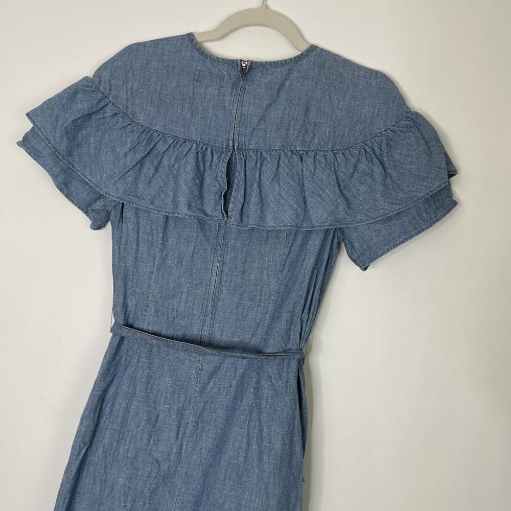 J Crew Chambray Dress Size 2 - Picture 7 of 9